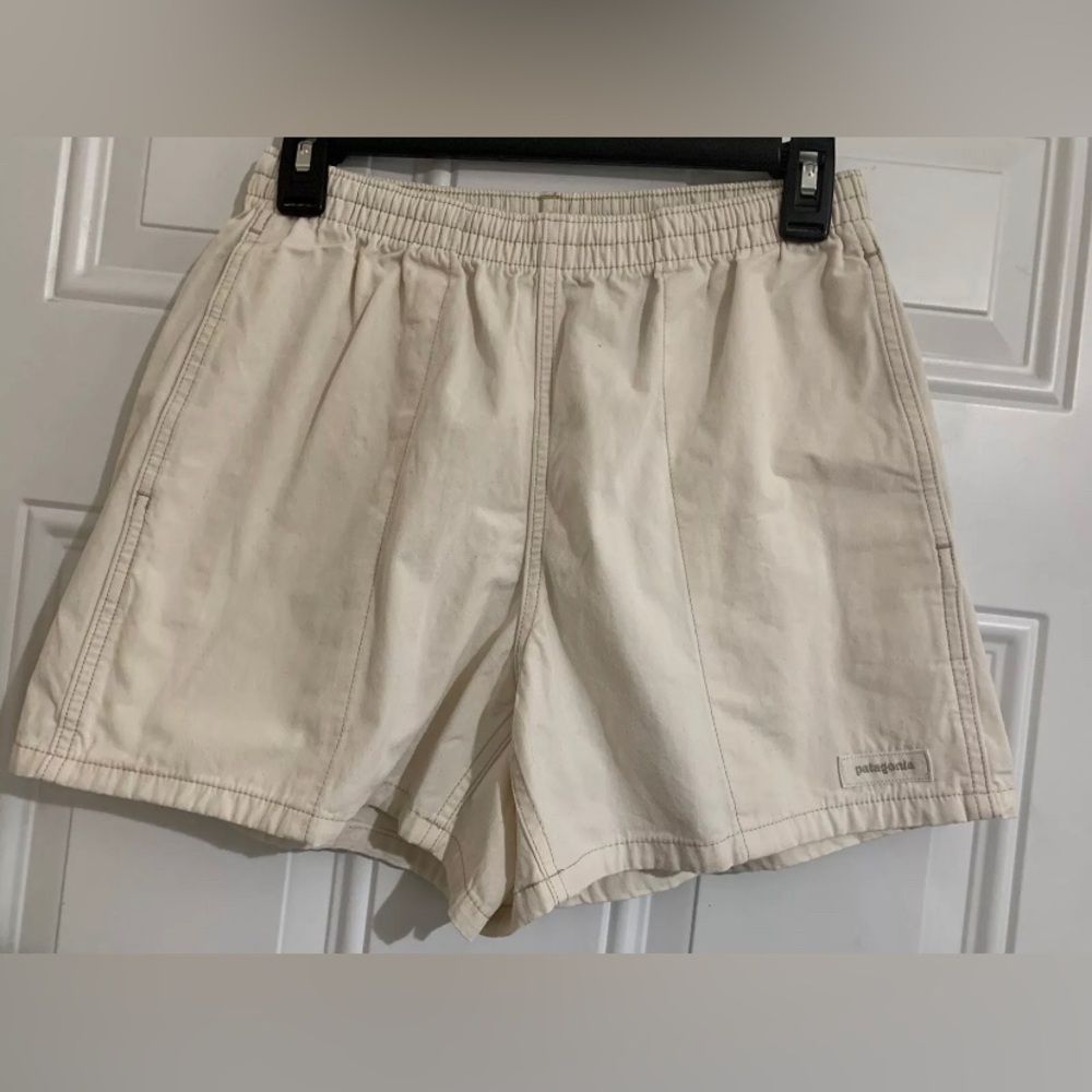 Patagonia Cream Women's Casual Elastic-Waist Shorts
